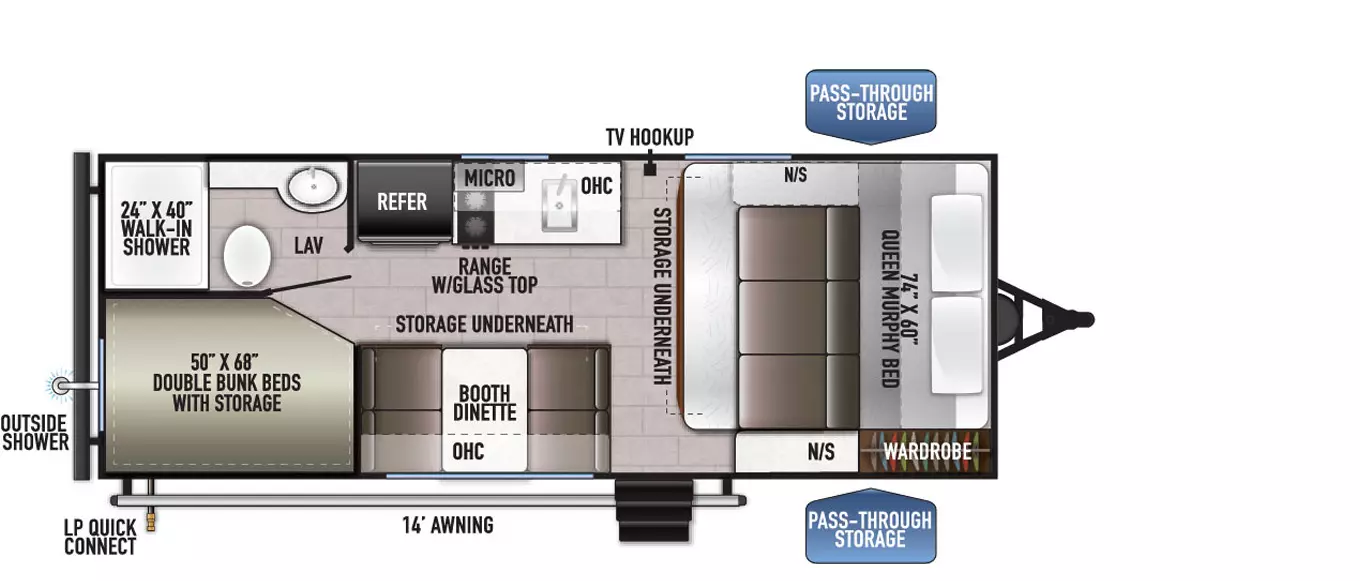 170BHLE Floorplan Image