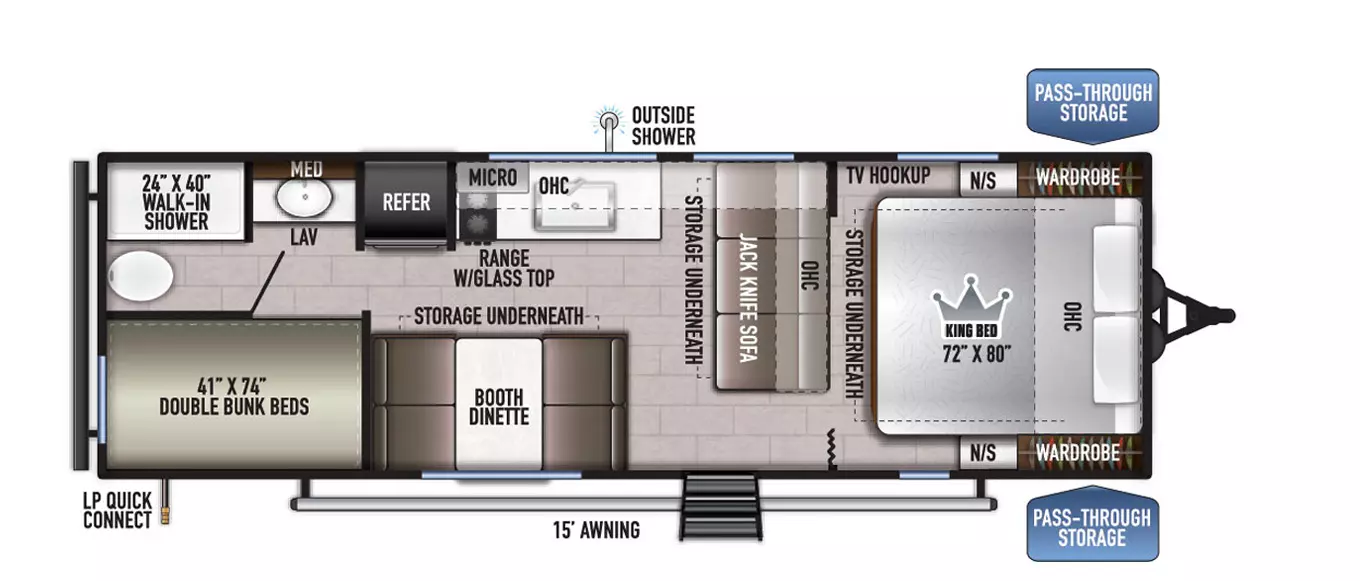 260BHLE Floorplan Image