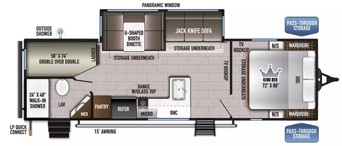 255BHLE Floorplan Image