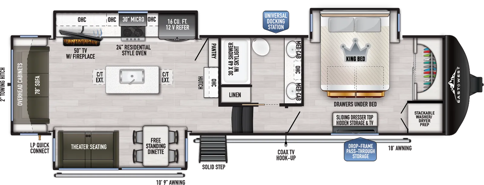 Ahara 365RL Floorplan