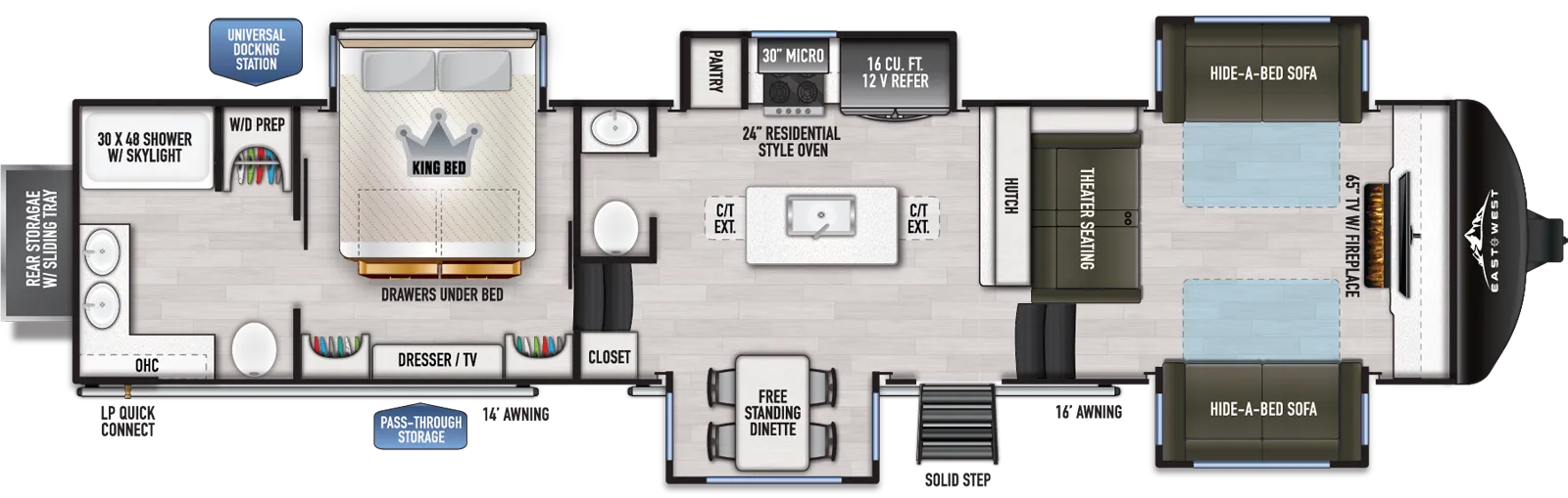 Ahara 380FL Floorplan