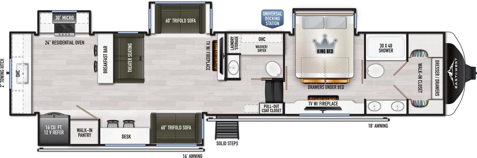 Ahara 395FB Floorplan